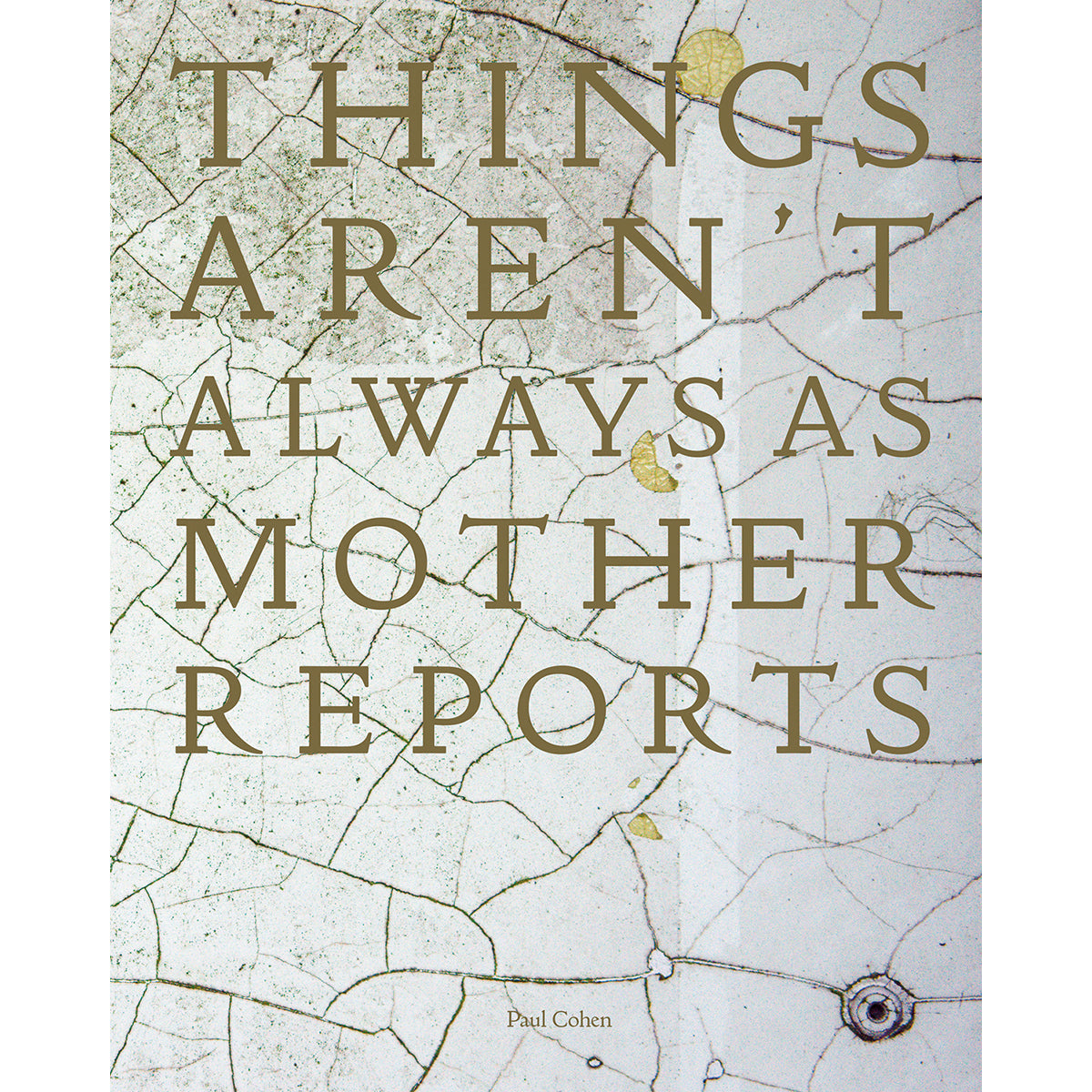 PAUL COHEN: THINGS AREN'T ALWAYS AS MOTHER REPORTS